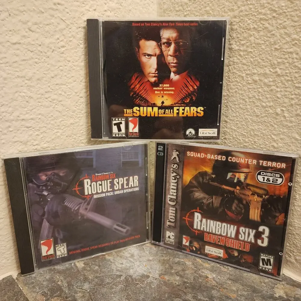 Game - Rainbow Six 3 / Rouge Spear Mission Pack / Sum of All Fears - PC CD-ROM